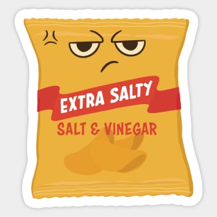 Extra Salty Potato Chips Sticker